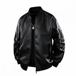 Men's Black Bomber Jacket